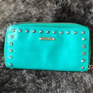 Rebecca Minkoff Teal Studded Wallet